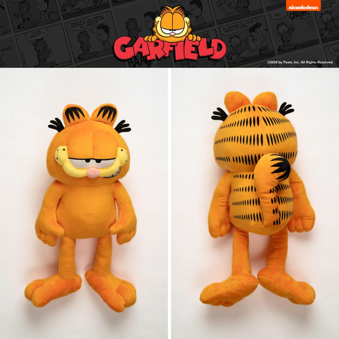 Official Franco licensed logo visible on Garfield cuddle pillow