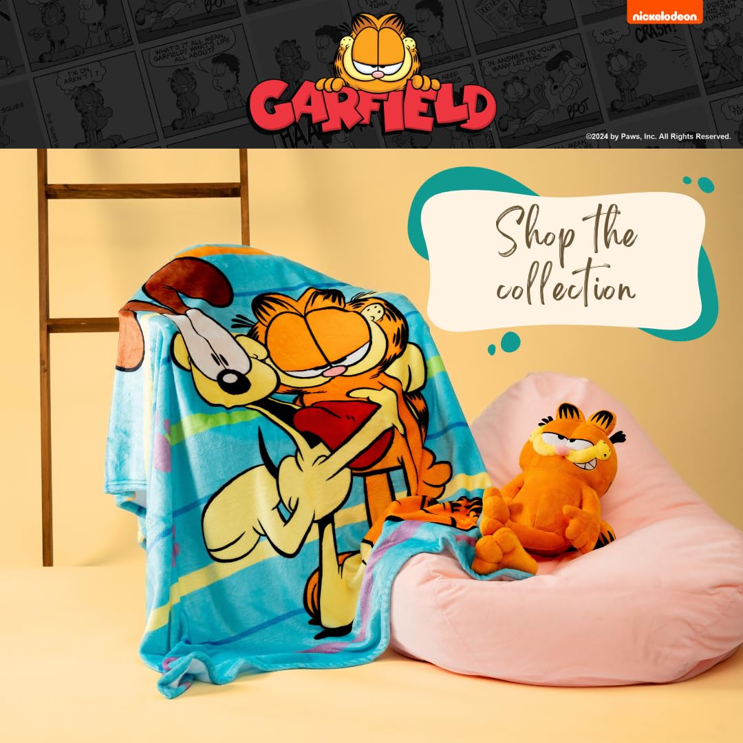 Franco Garfield cuddle pillow spot-clean care instructions for simple maintenance
