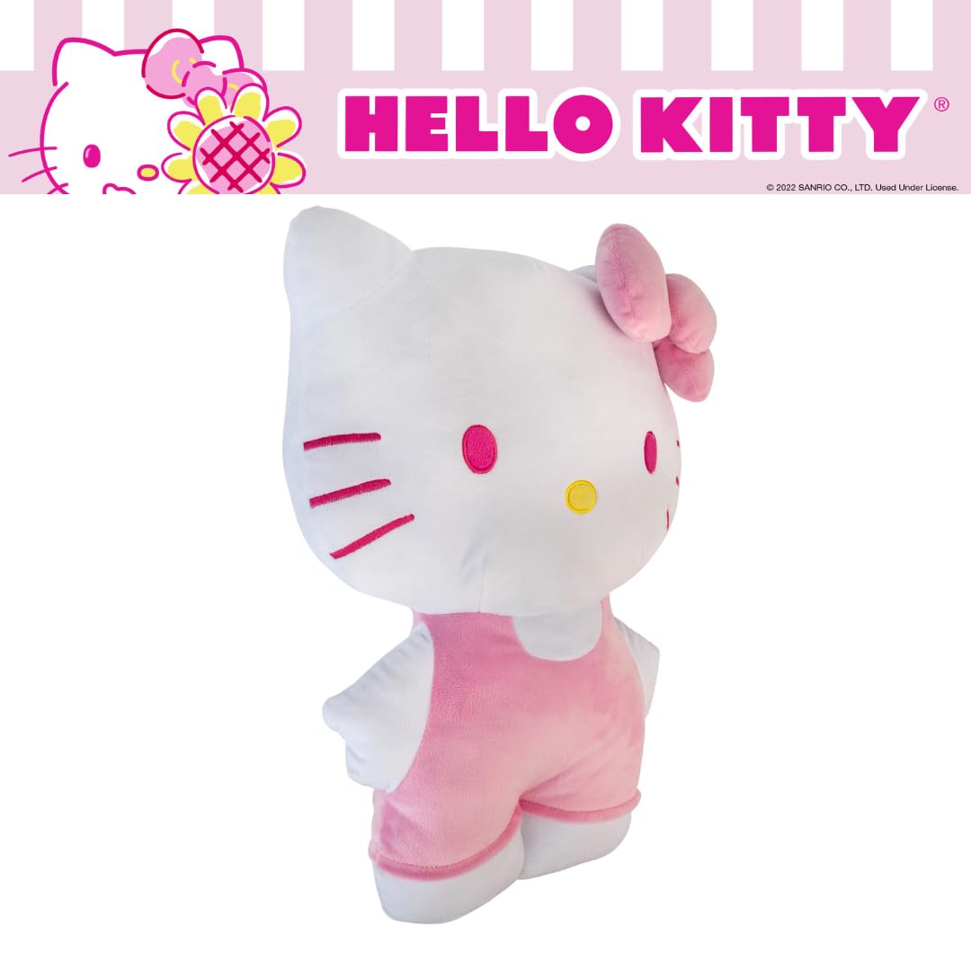 Franco Hello Kitty snuggle size 18x11x7-5 for easy cuddling.