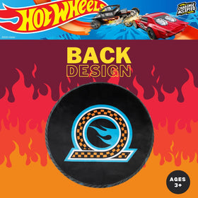 Franco Hot Wheels official licensed pillow with burning rubber wheel design adds vibrant decor.