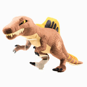 Franco Spinosaurus cuddle pillow front view provides plush bedtime comfort and imaginative play.