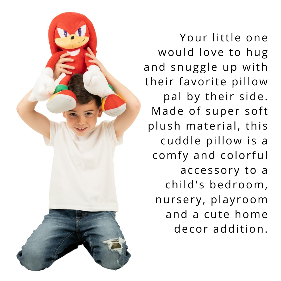 Franco Knuckles pillow dimensions reveal 18.5-inch tall cuddle companion.