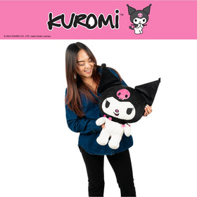 Franco Kuromi cuddle pillow in bed ready for nighttime comfort and playful décor