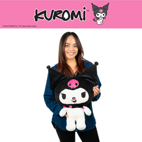 Franco Kuromi cuddle pillow on couch invites casual lounging and cozy TV time
