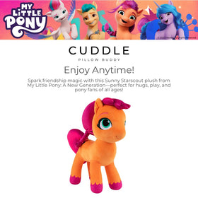 Franco My Little Pony Sunny pillow embroidered face details enhance charm and character