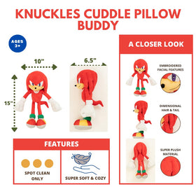 Franco officially licensed Knuckles pillow ensures authentic design and quality.