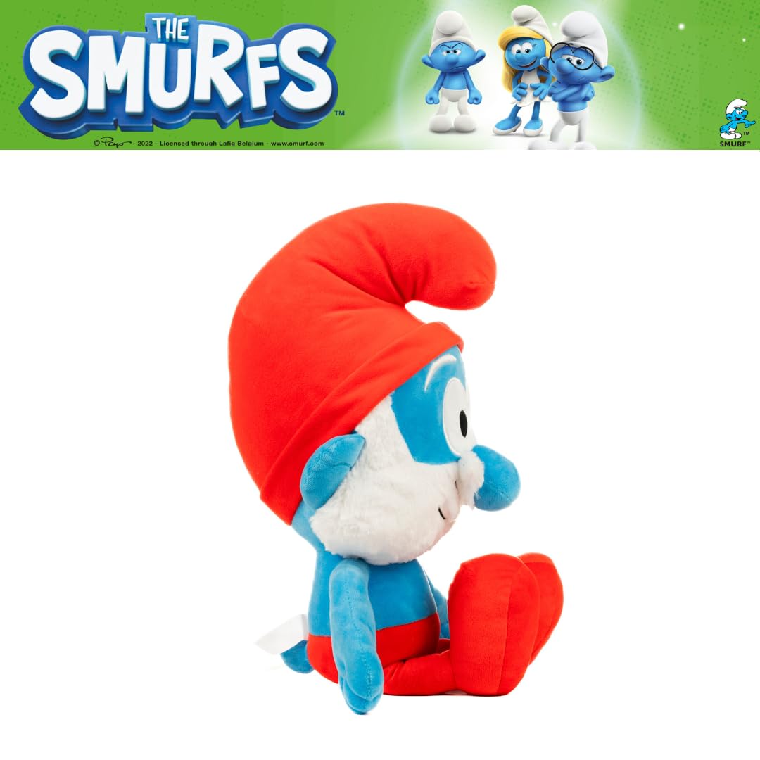 Franco Papa Smurf pillow in hug pose for comfort