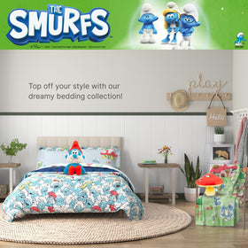 Franco Papa Smurf pillow packaging ready for gifting