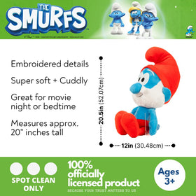 Franco Papa Smurf pillow side view ideal for lounging