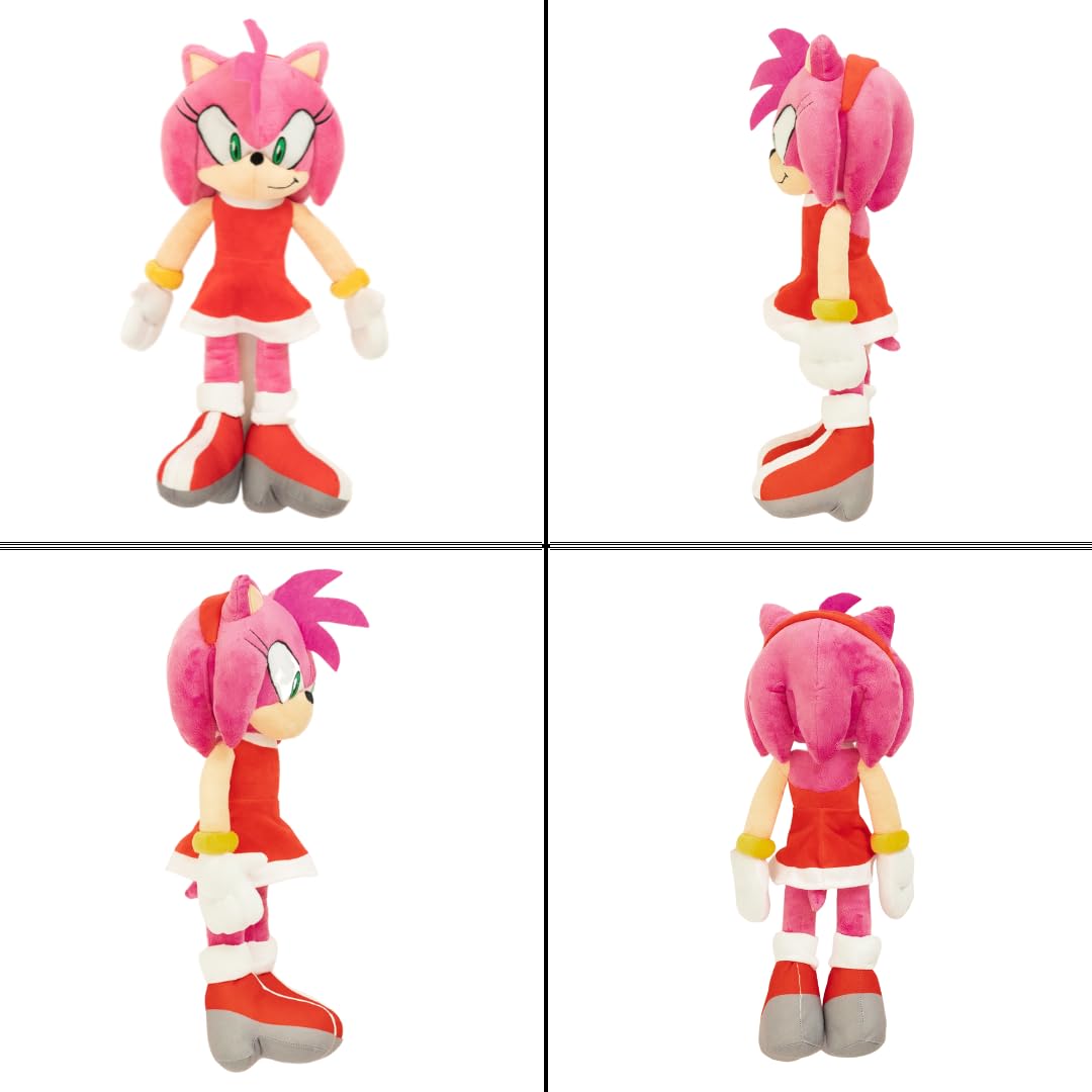 Franco Sonic Amy Rose plush texture, velvety and comforting for kids.
