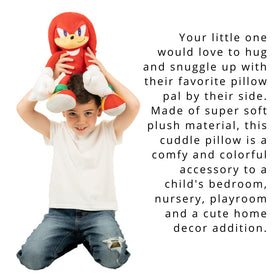 Franco Sonic Knuckles plush with 3D design for vivid, playful character cuddles.