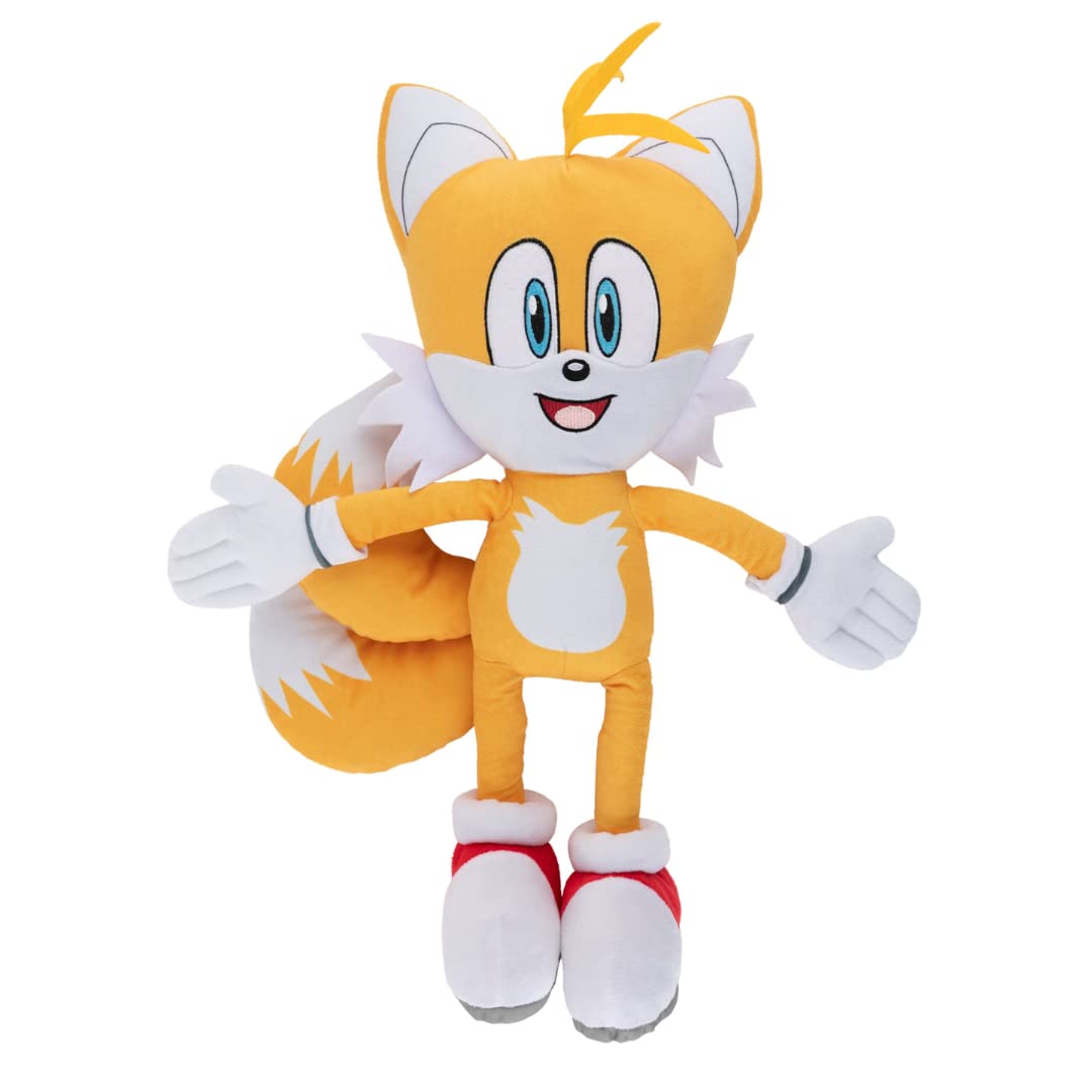 Franco Sonic The Hedgehog Tails cuddle pillow—plush texture for cozy hugs.