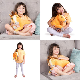 Franco Spirit horse pillow size facilitates portable comfort for travel.