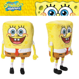 Franco SpongeBob plush soft texture closeup emphasizes luxurious plush feel
