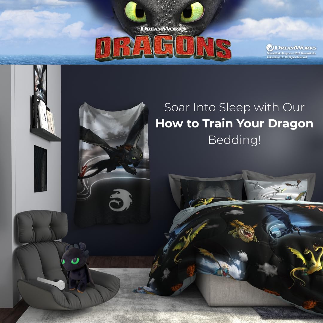 Franco officially licensed Toothless plush for authentic character display.