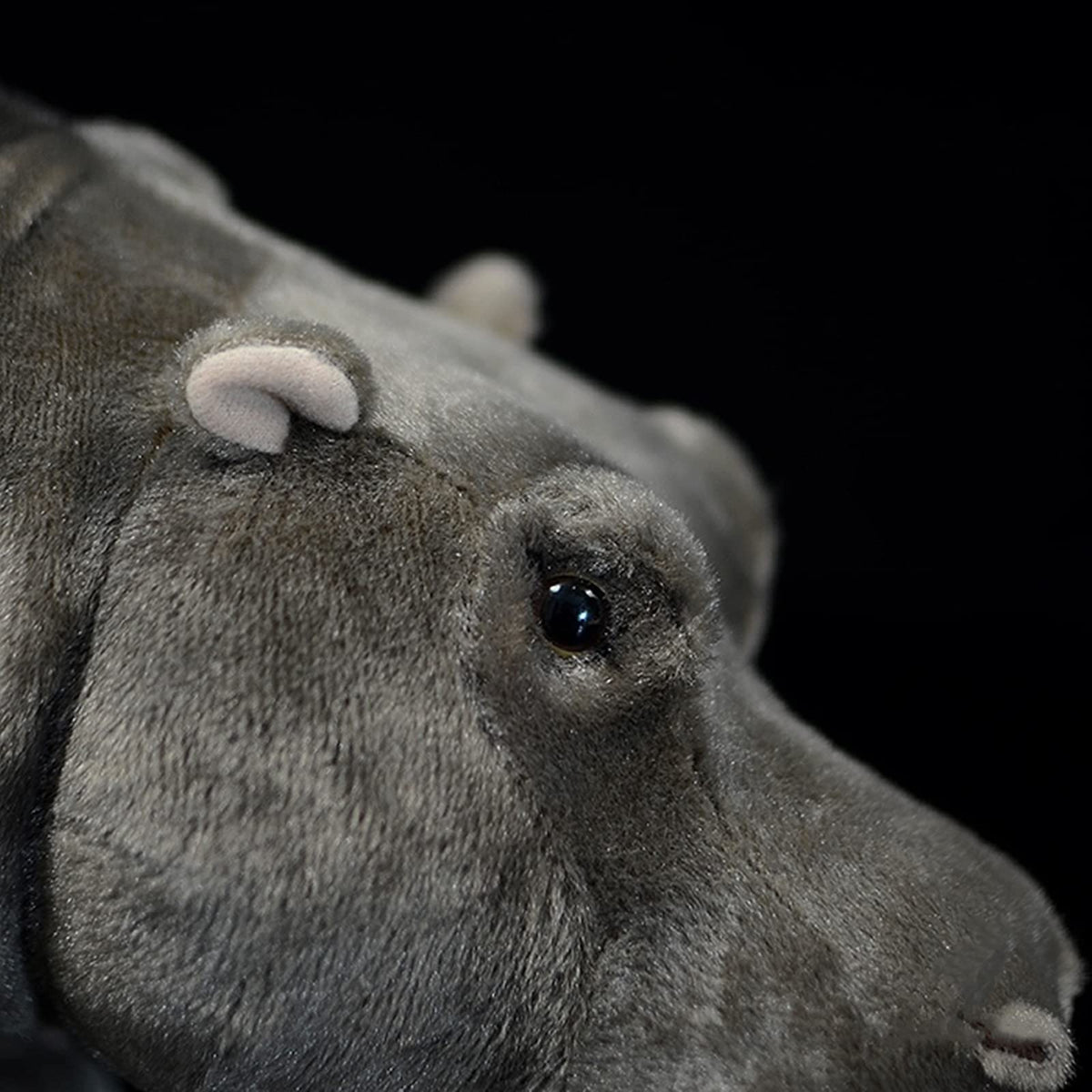 Frankiezhou Home hippo plush uses safe PP cotton for fluffy shape.