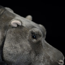 Frankiezhou Home hippo plush uses safe PP cotton for fluffy shape.