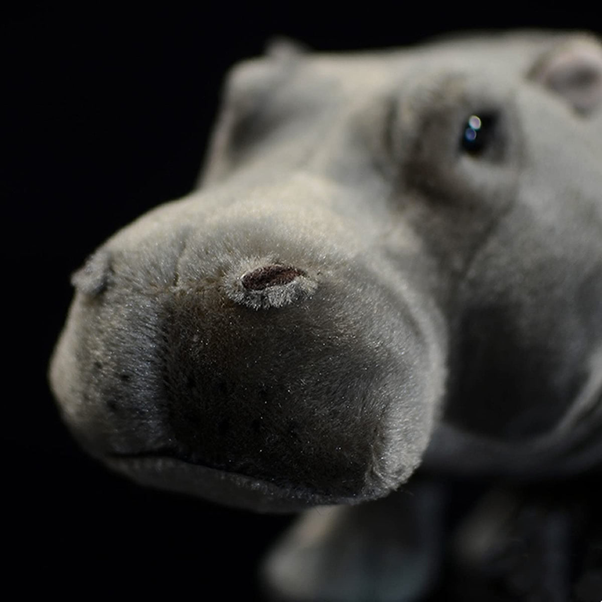 Frankiezhou Home hippo plush standing 14 inches for playful display.