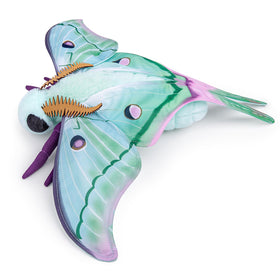 Frankiezhou Home Luna Moth plush in 11-inch size ideal for kids decor and play.