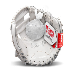 Franklin Meshtek teeball glove and ball set ready for play.