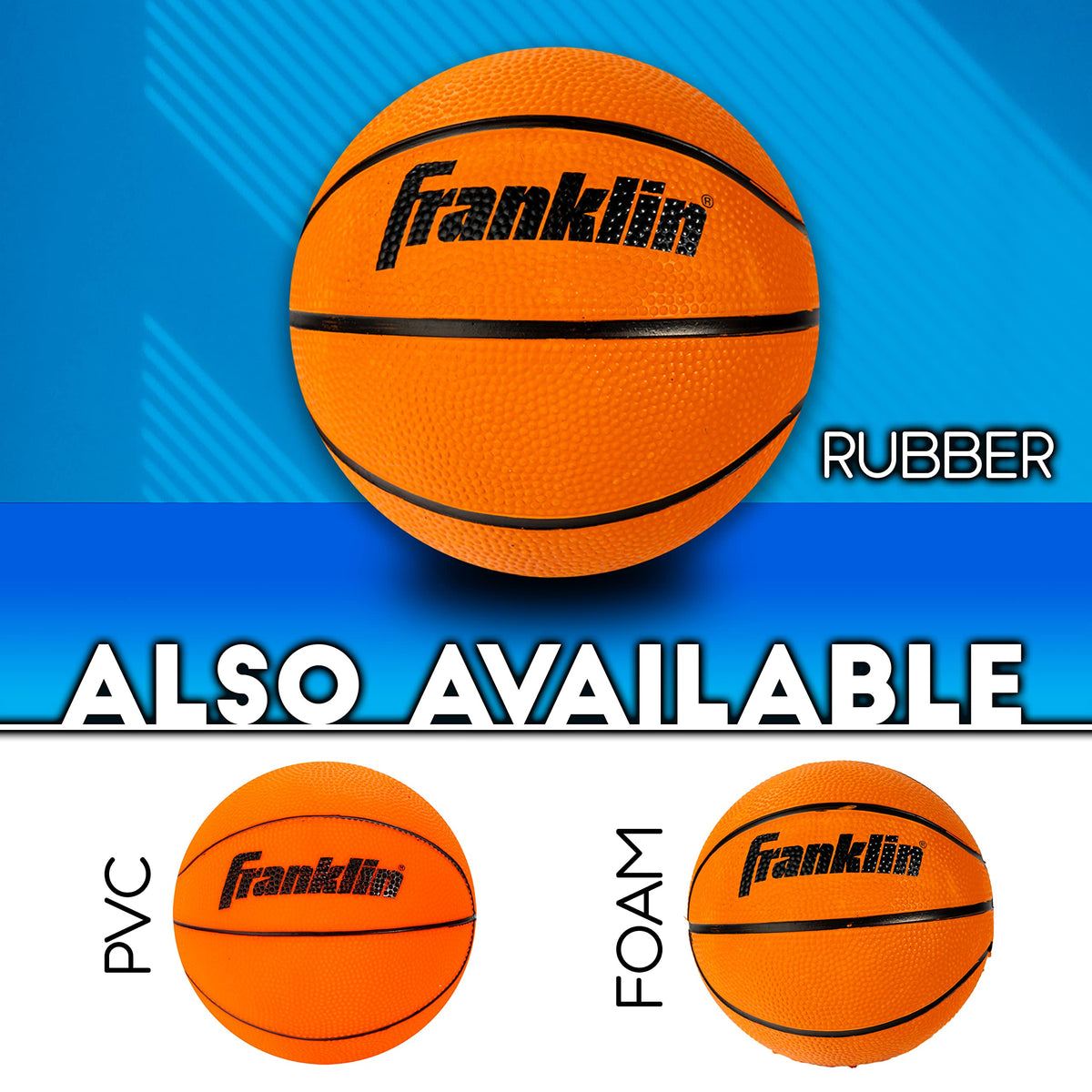 Franklin Sports bright-colored mini balls for easy spotting