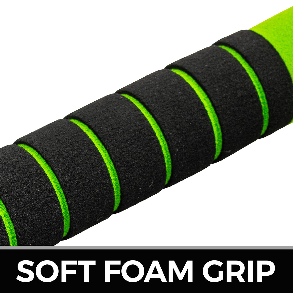 Franklin Sports bright green color improves ball visibility during practice.