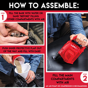 Five-pocket design guides aiming accuracy and hand-eye coordination.