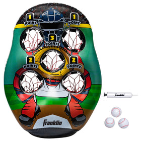 Franklin Sports inflatable 5-hole target for backyard or indoor practice.