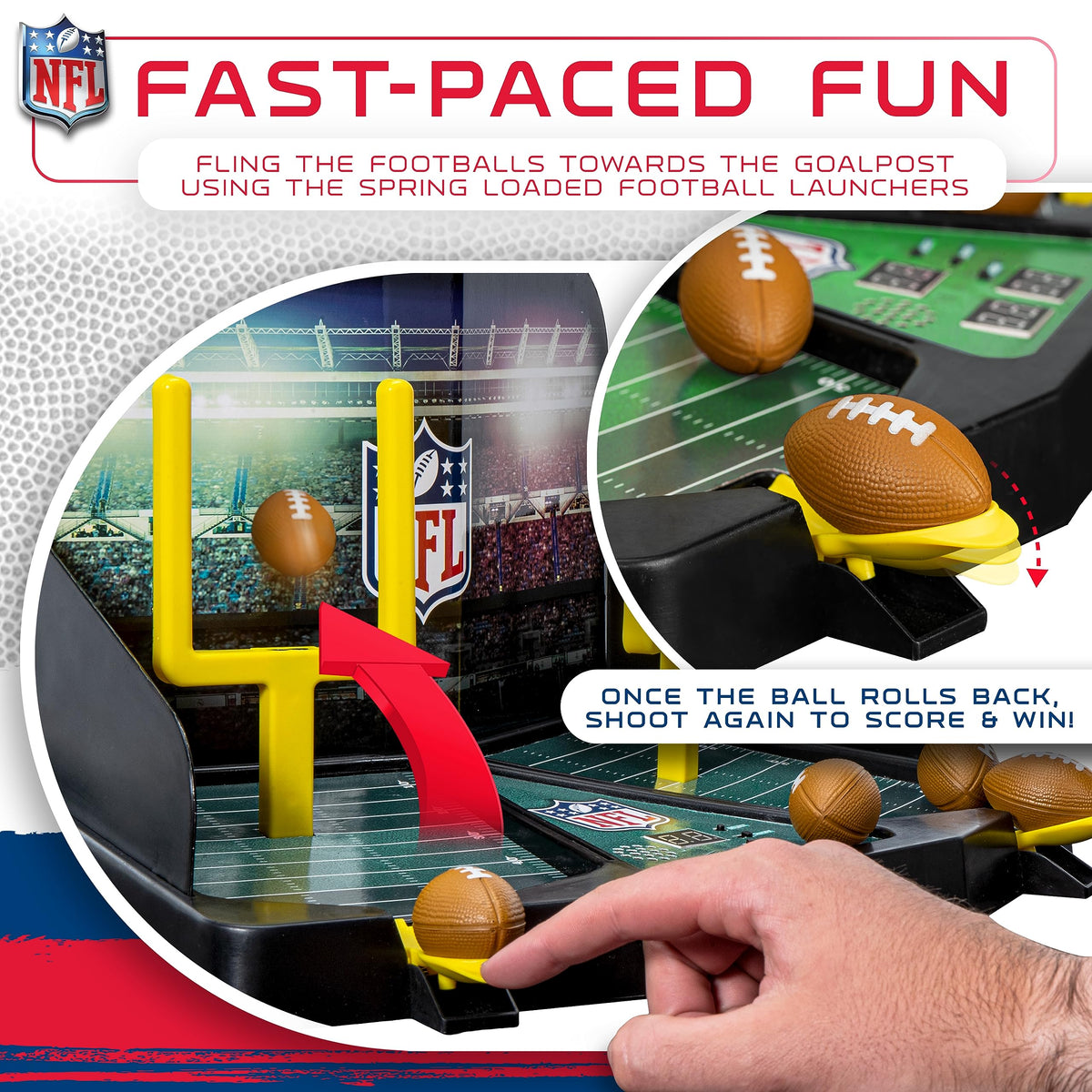 Franklin Sports infrared scoring sensors track points automatically.