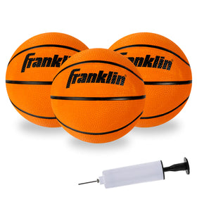 Franklin Sports mini basketballs with pump pack for quick setup and play