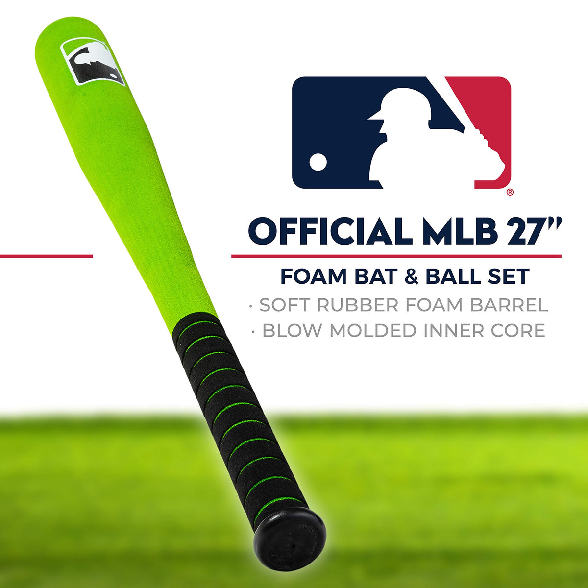 Franklin Sports MLB foam ball, soft design for beginner-friendly batting.