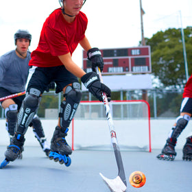 Franklin Sports NHL Extreme Color low-bounce technology boosts on-field control