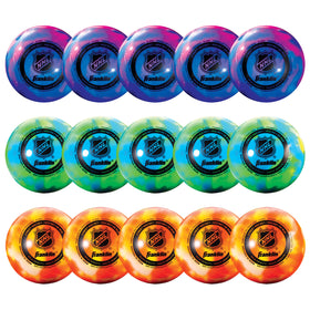 Franklin Sports NHL Extreme Color ball set in bucket for easy street hockey transport