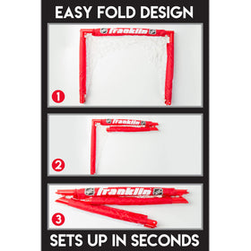 Franklin Sports NHL knee hockey sticks for compact indoor play.
