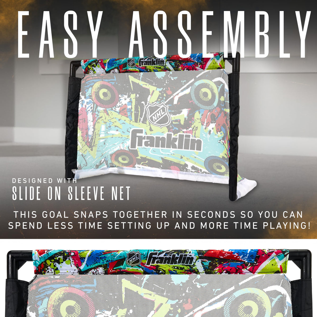 Franklin Sports mini hockey stick left handed for inclusive play