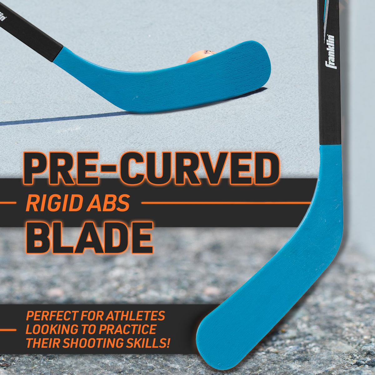 NHL Power 1040 fused ABS blade close-up showing precise stickhandling control.