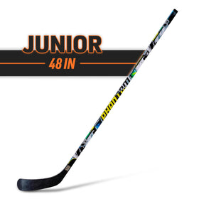 Franklin Sports NHL 1090 Phantom stick, multi-ply wood shaft for durable flex and handling.