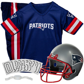 Franklin Sports Patriots helmet close-up for authentic game-day dress-up