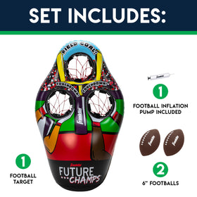 Franklin Sports two 7.25inch footballs ready for tosses and drills