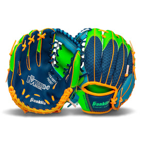 Franklin Sports teeball glove pocket close-up shows hand-formed pocket for comfy fit