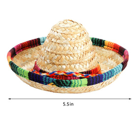 Frcctre mini sombrero hanging natural straw decor enhances festive spaces.