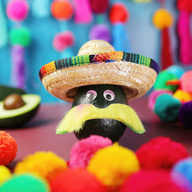 Frcctre compact sombrero wall display decor for shelves.