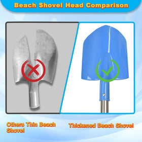 Frebuta portable 26in shovel fits in beach bag