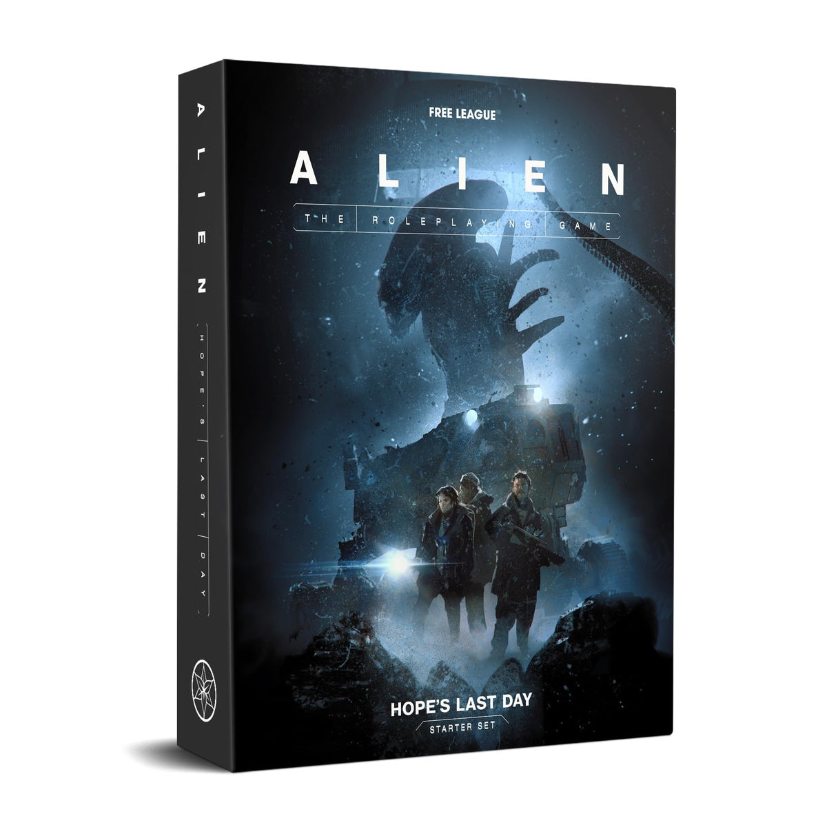 Free League Alien RPG Evolved Starter Set box ready for cinematic sci-fi horror adventures.
