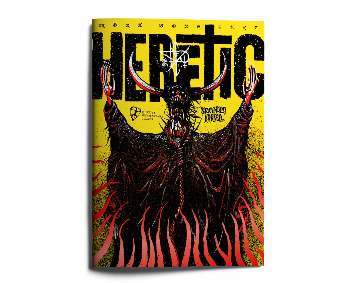Free League MÖRK BORG Cult: Heretic – Unheroic Feats visuals for character customization and harsher campaigns