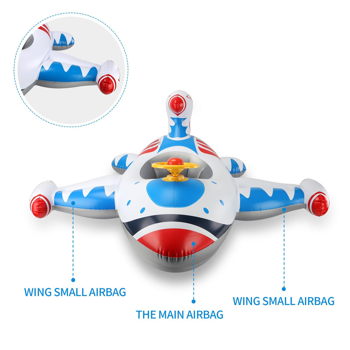 Free Swimming Baby Swimbobo airplane horn adds playful cues during pool time