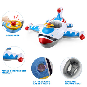 Free Swimming Baby Swimbobo airplane steering wheel detail for interactive water play