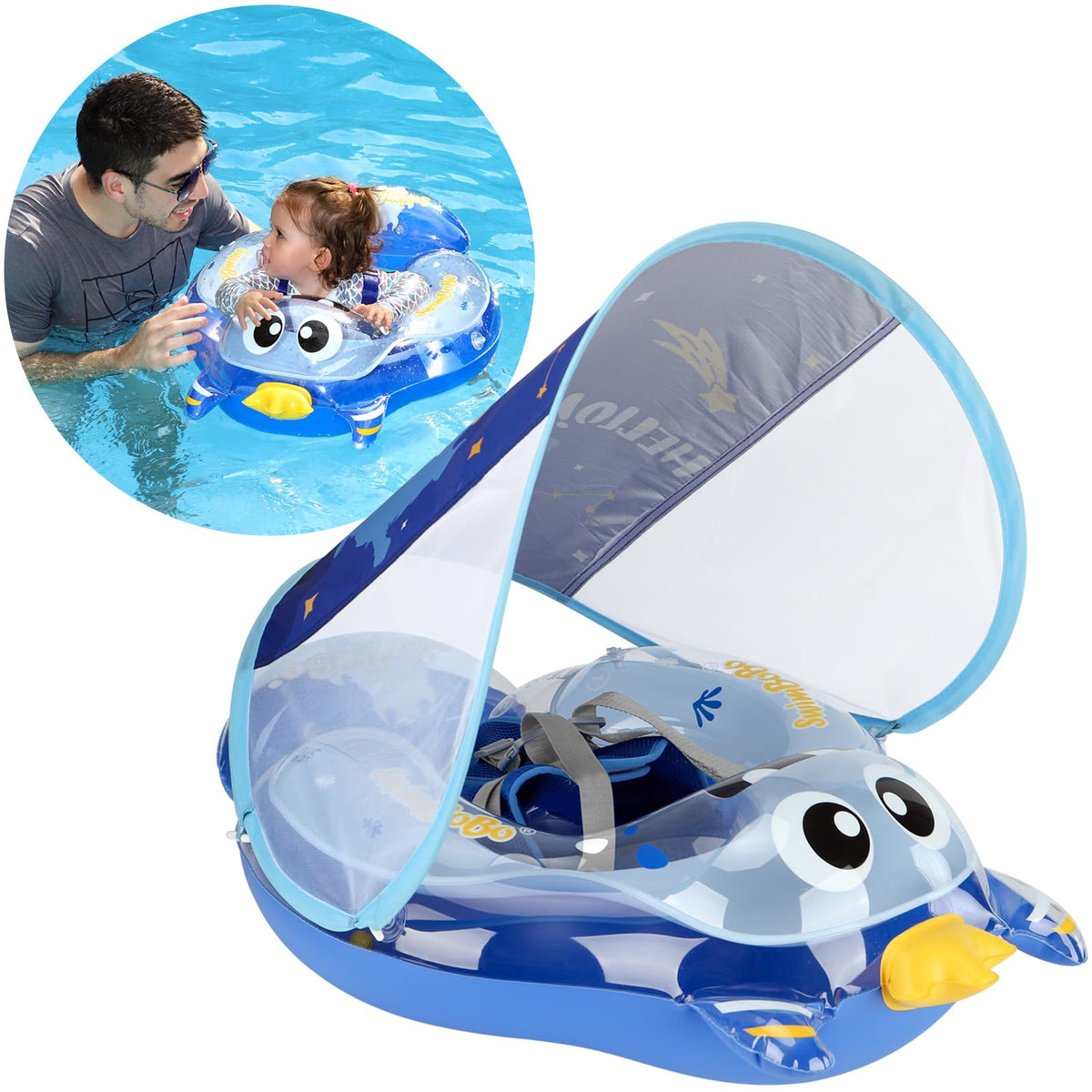 Free Swimming Baby Swimbobo carry-case enables easy storage and travel.