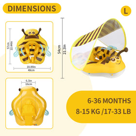 Swimbobo float showcasing removable canopy and breathable mesh sides