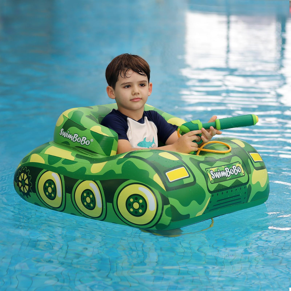 Free Swimming Baby Swimbobo tank design float for kids, sparks imaginative pool fun.